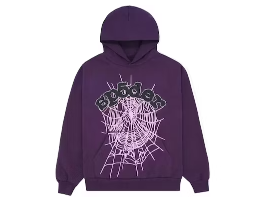Sp5der Web Hoodie Purple