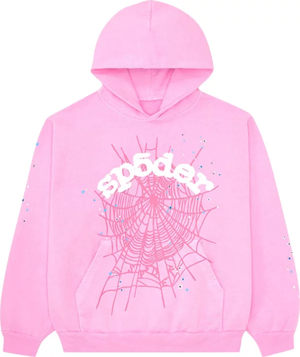 Sp5der OG Web Hoodie 'Pink'