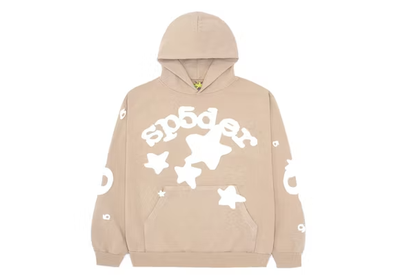 Sp5der Beluga Hoodie Light Brown