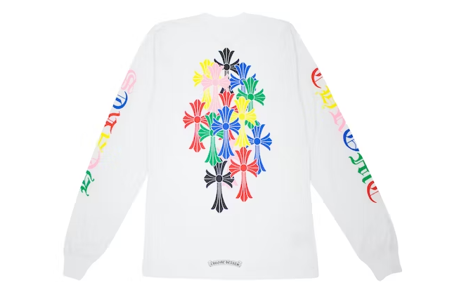 Chrome Hearts Multi Color Cross Cemetery L/S T-shirt White – Premier Hype