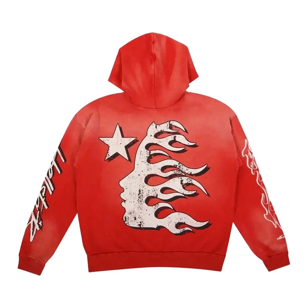 トップス Hellstar Studios embroidery Hoodie Buy Hellstar Studios Zip Hoodie 'Grey' - HS03ZIP001 GREY