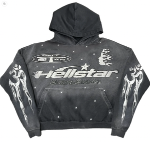 HELLSTAR Racer Hooded Sweatshirt Vintage Black