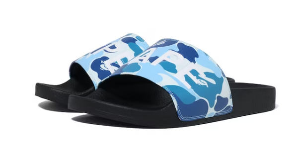 A Bathing Ape ABC Camo Slide Blue (2023)