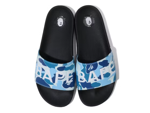 A Bathing Ape ABC Camo Slide Blue (2023)