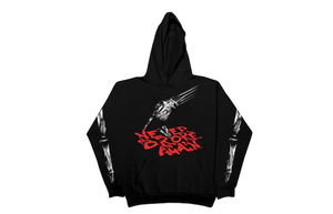 Vlone x Never Broke Again Bones Hoodie Black