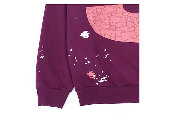Sp5der Nocturnal Highway Hoodie Dark Purple