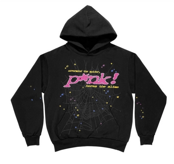 Sp5der Worldwide P*NK Hoodie Black
