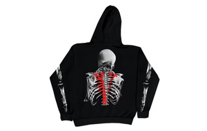 Vlone x Never Broke Again Bones Hoodie Black