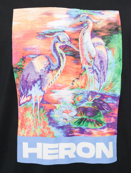 Heron Preston Heron Print Tee Black