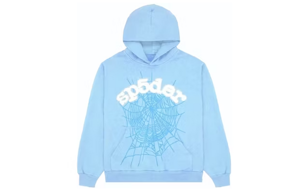 Sp5der Web Hoodie Sky Blue