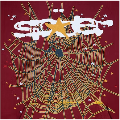 Sp5der Logo Hoodie Maroon