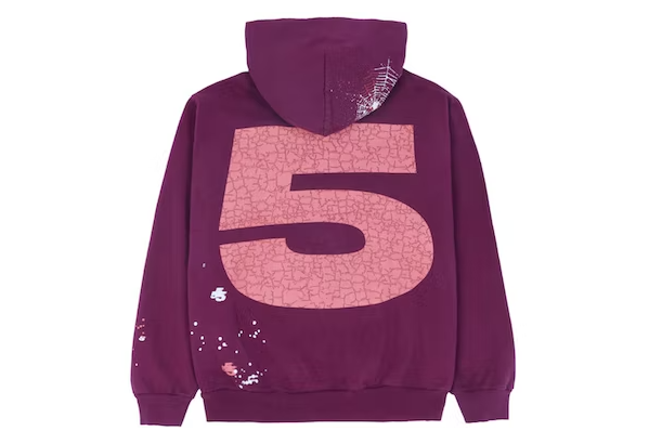 Sp5der Nocturnal Highway Hoodie Dark Purple