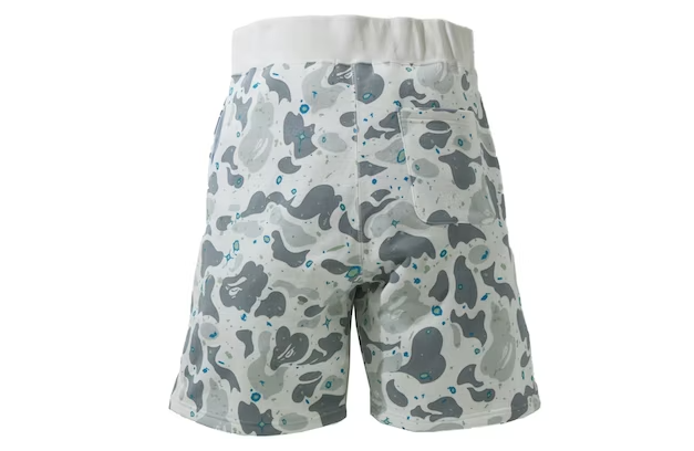 Grey and camo bape shorts shop
