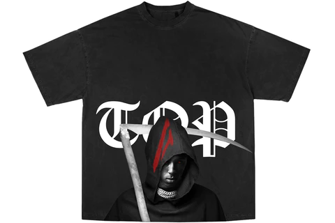 YoungBoy NBA x Vlone Murder Business Tee Black