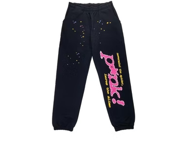 Sp5der P*NK Sweatpants Black