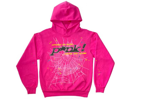 Sp5der P*NK Hoodie Pink