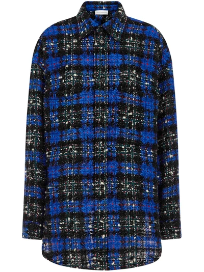 FAITH CONNEXION Tweed Button Shirt In Multicolor