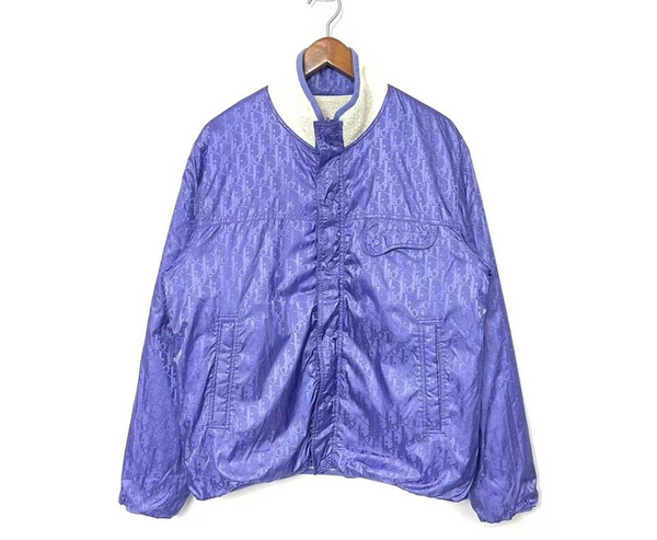 Dior Purple Oblique Reversible Fleece Jacket