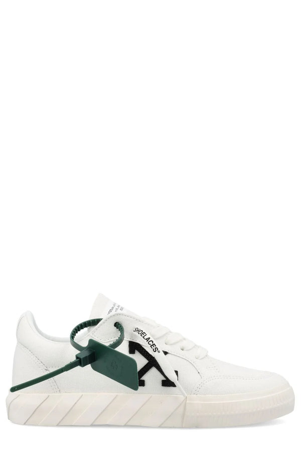 Off-White Low Vulcanized Lace-Up Sneakers White