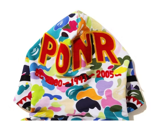 Bape ponr shark hoodie shop