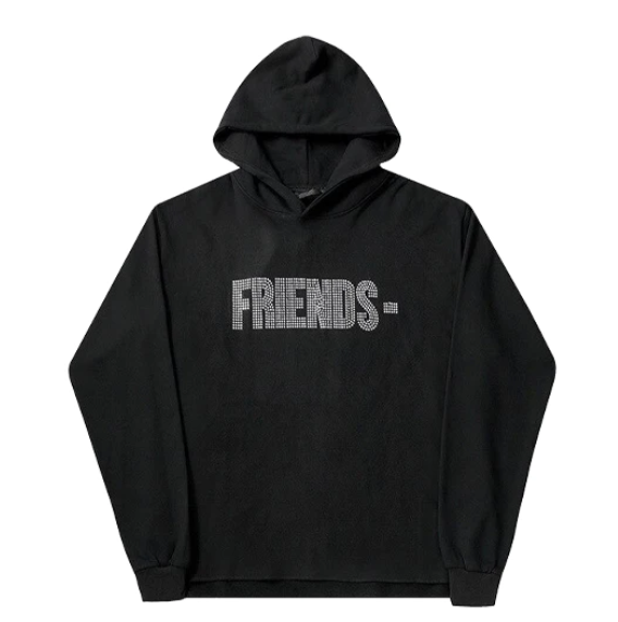 Vlone x FRIENDS Swarovski Hoodie Black Premier Hype