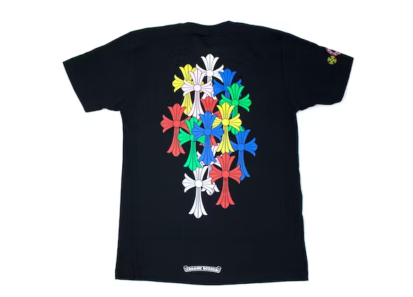 Chrome Hearts Multi Color Cross Cemetery T-shirt Black