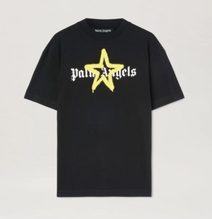 Palm Angels Star Sprayed T-Shirt Black