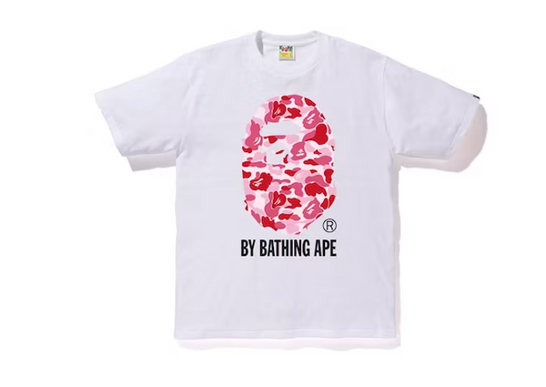 BAPE ABC By Bathing Tee White/Pink