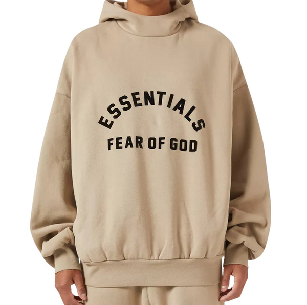 Fear of God Essentials Logo Hoodie SS23 Dusty Beige