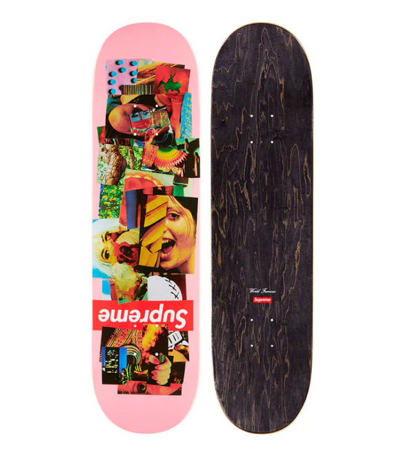 Supreme Stack Skateboard Deck Pink