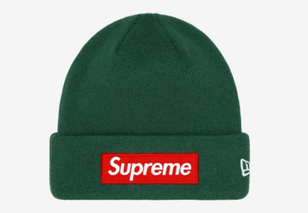 Supreme New Era Box Logo Beanie Dark Pine