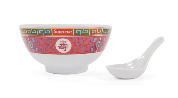 Supreme Longevity Soup Set (Bowl and Spoon) White