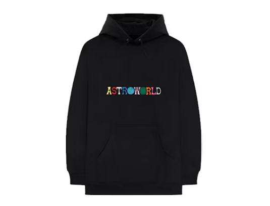 Travis Scott Astroworld Logo Hoodie Black