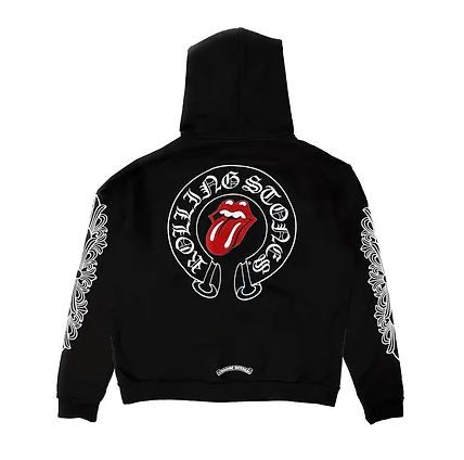 Chrome Hearts Rolling Stones Zip Up Hoodie