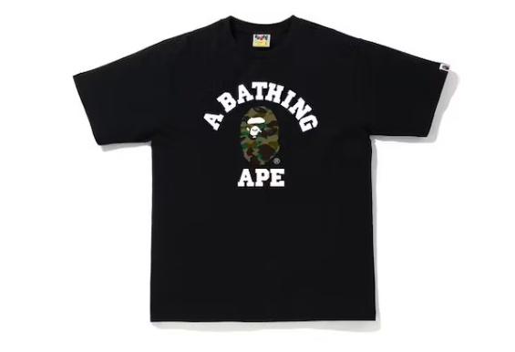 BAPE 1st Camo College T-Shirt Black/Green