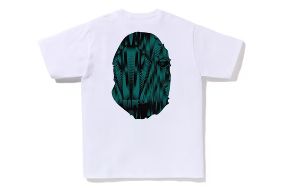 BAPE Speed Racer Big Ape Head Tee White Blue