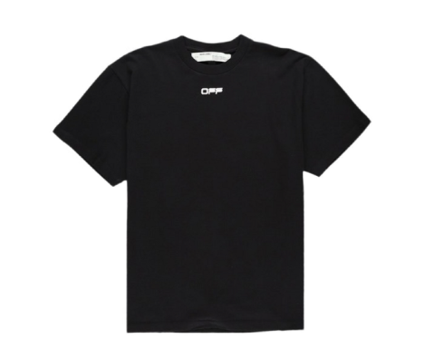 Off-White Slim Fit Airport Tape T-Shirt Black