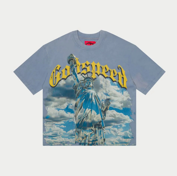 GODSPEED Chrome Liberty Tee Sky Blue