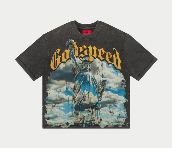 GODSPEED Chrome Liberty Tee Grey Wash