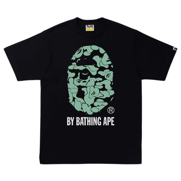 BAPE Men Text Code Camo By Bathing Ape T-Shirt Black