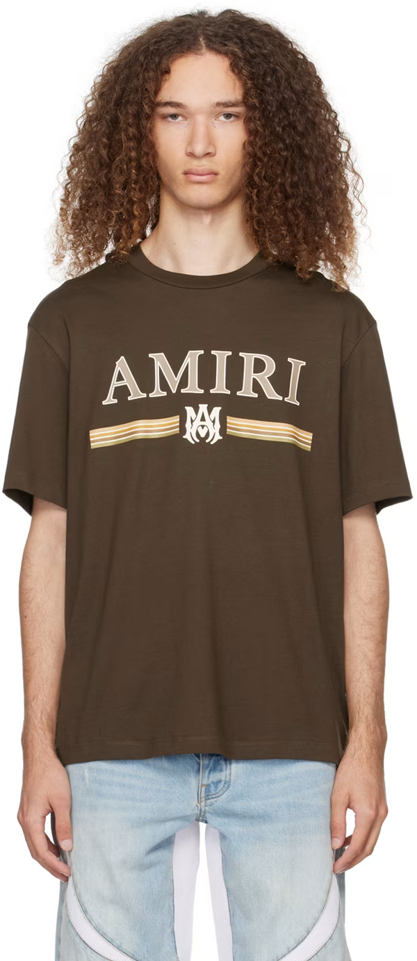 AMIRI Brown MA Bar T-Shirt