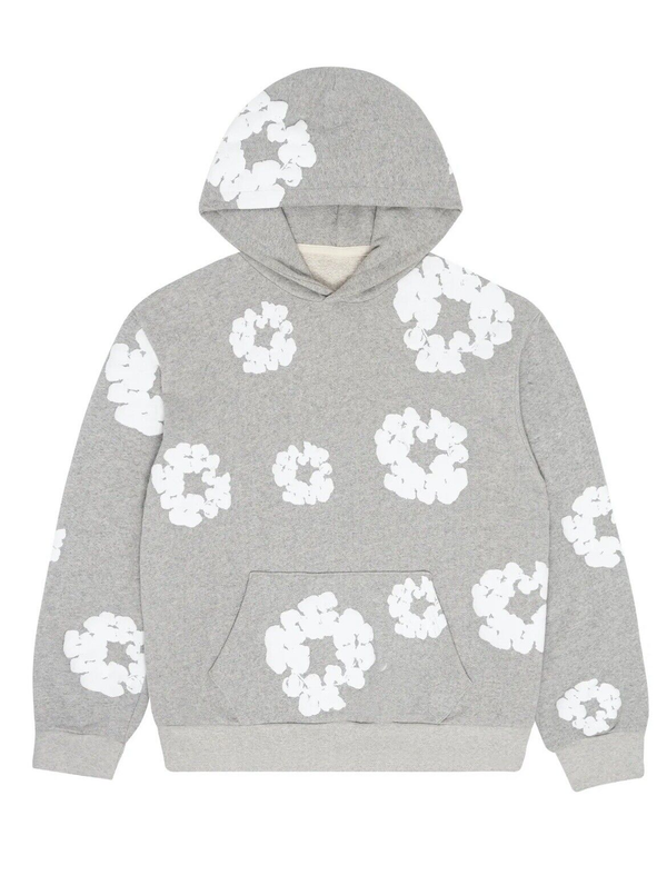 Denim Tears the Cotton Wreath Hoodie Grey