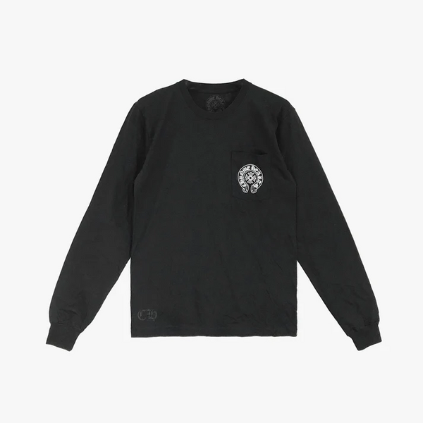 Chrome Hearts Miami Exclusive Horseshoe Logo Long Sleeve T-shirt