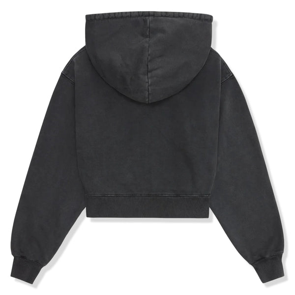 Broken Planet Basics Zip-Up Hoodie Washed Soot Black