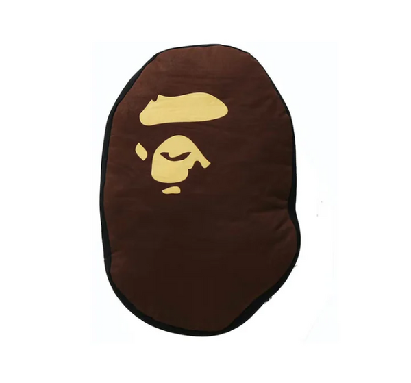 BAPE Ape Head Cushion Brown/Black
