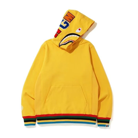 Bape shark hoodie yellow online