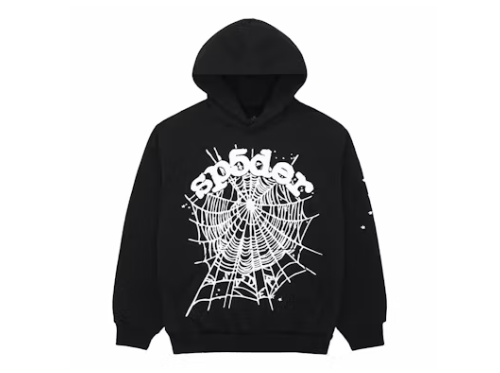 Sp5der OG Web Hoodie Black