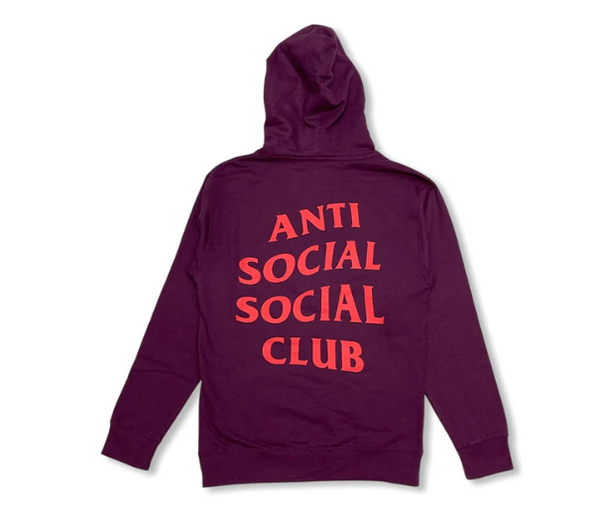 Anti Social Social Club Lost Feelies Hoodie Maroon
