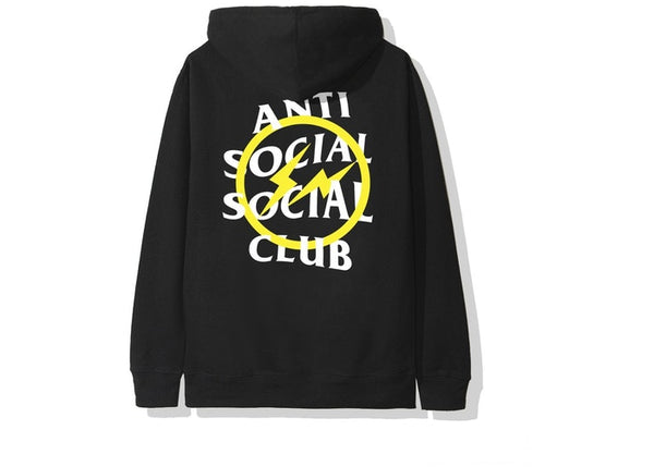 ASSC Yellow Fragment Hoodie - Black