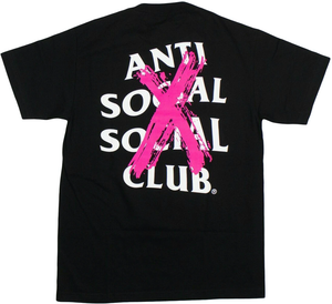 Anti Social Social Club Cancelled T-Shirt Pink/Black